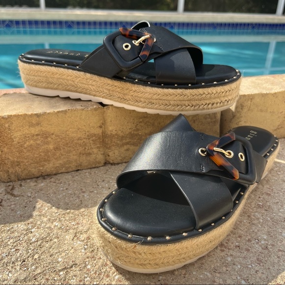 Gianni Bini Crossover Espadrille Slides | 9.5 - Picture 2 of 15